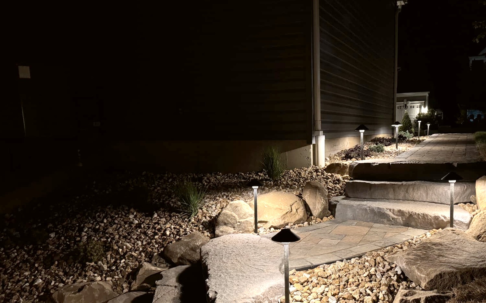 Pathway Lighting project 4 by Aubrey Co. in Wentzville, MO