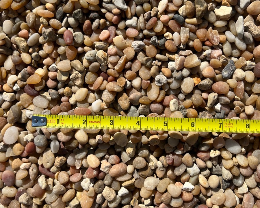 Alabama Sunset Pea Gravel material sample