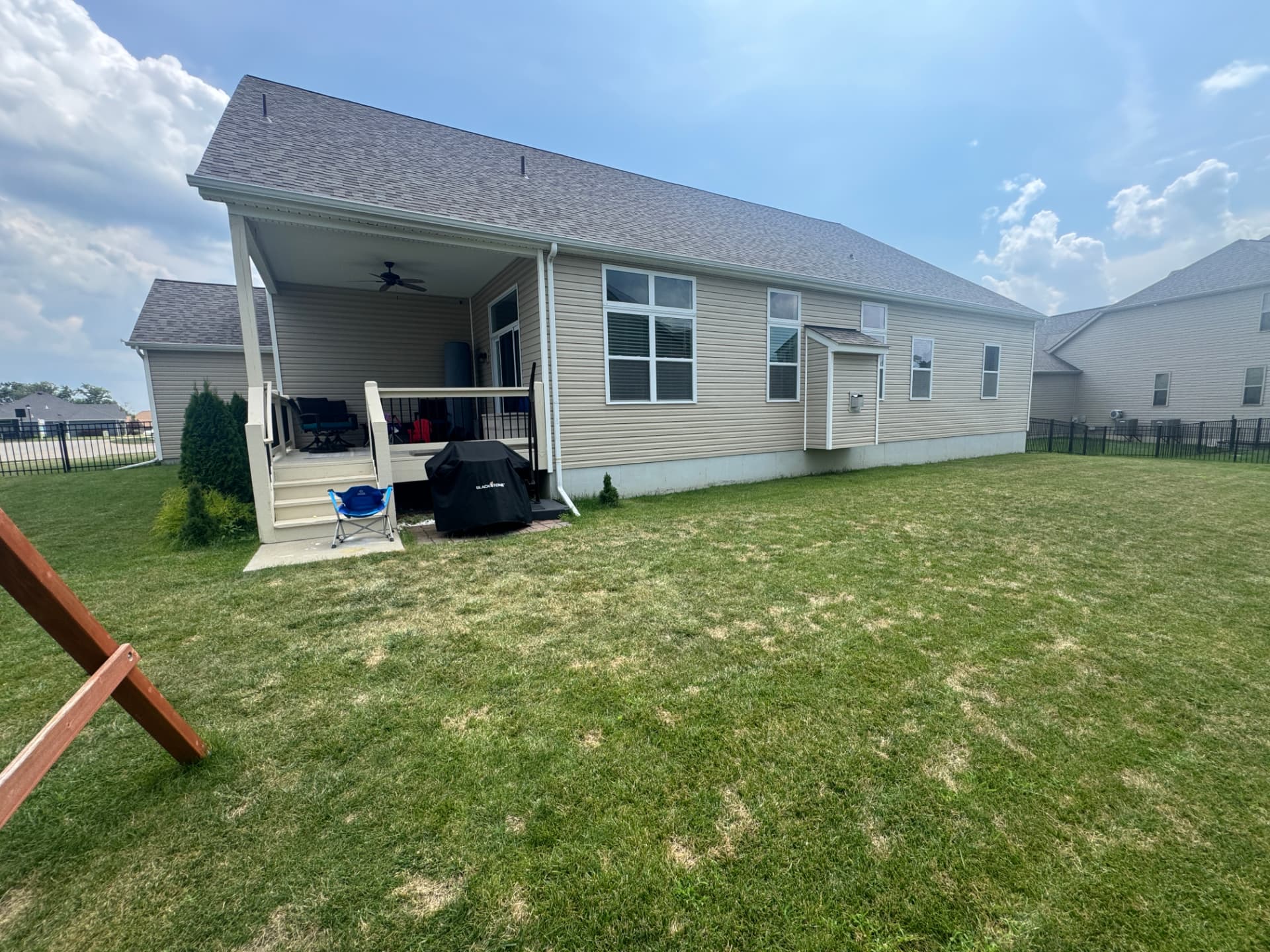 Backyard in O'Fallon, MO — before the project