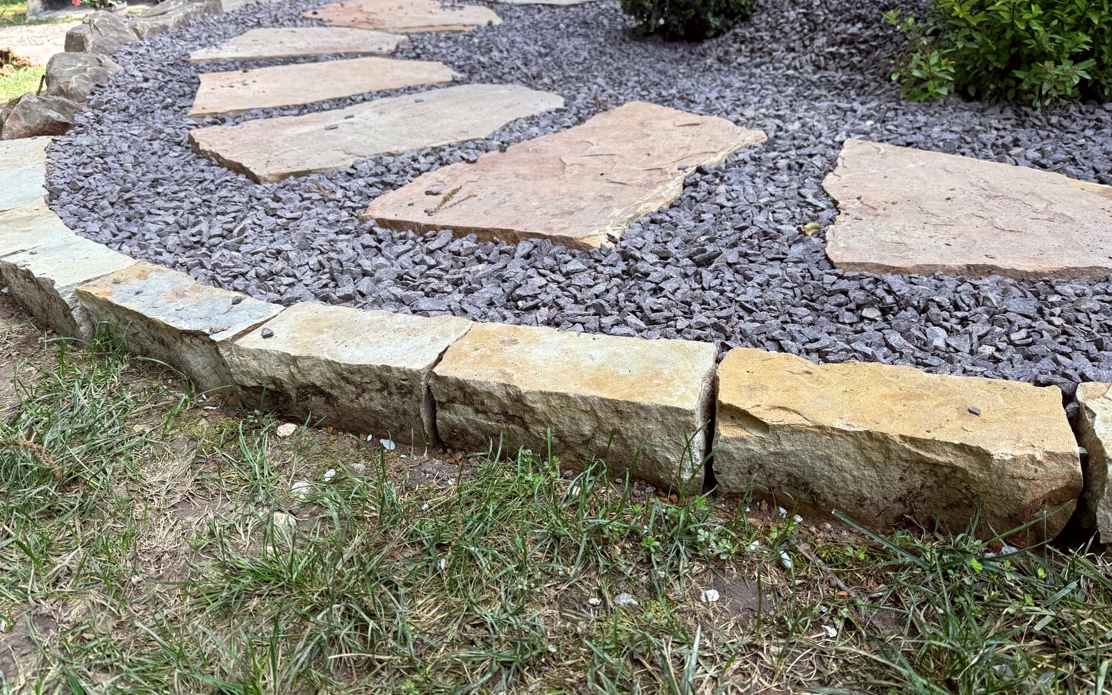 Natural Flagstone Steppers project 2 by Aubrey Co. in Wentzville, MO