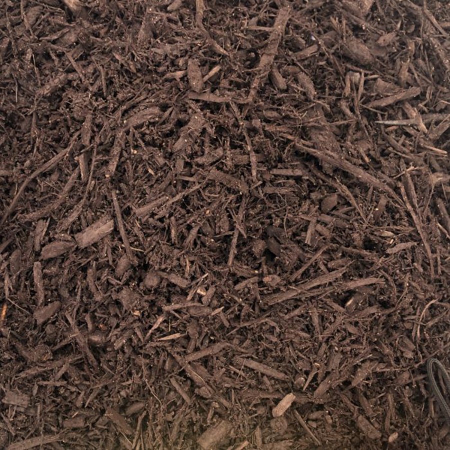 Brown Dyed Mulch material sample
