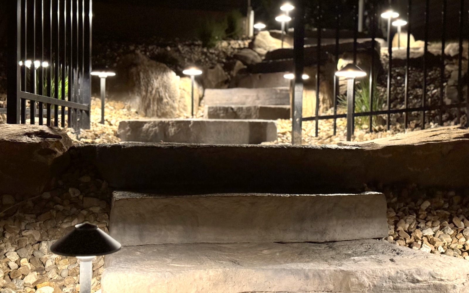 Pathway Lighting project 2 by Aubrey Co. in Wentzville, MO