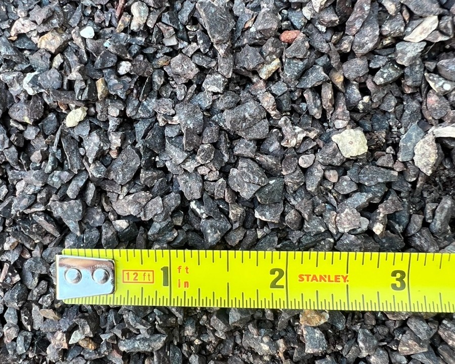 Crushed Blue Granite material sample