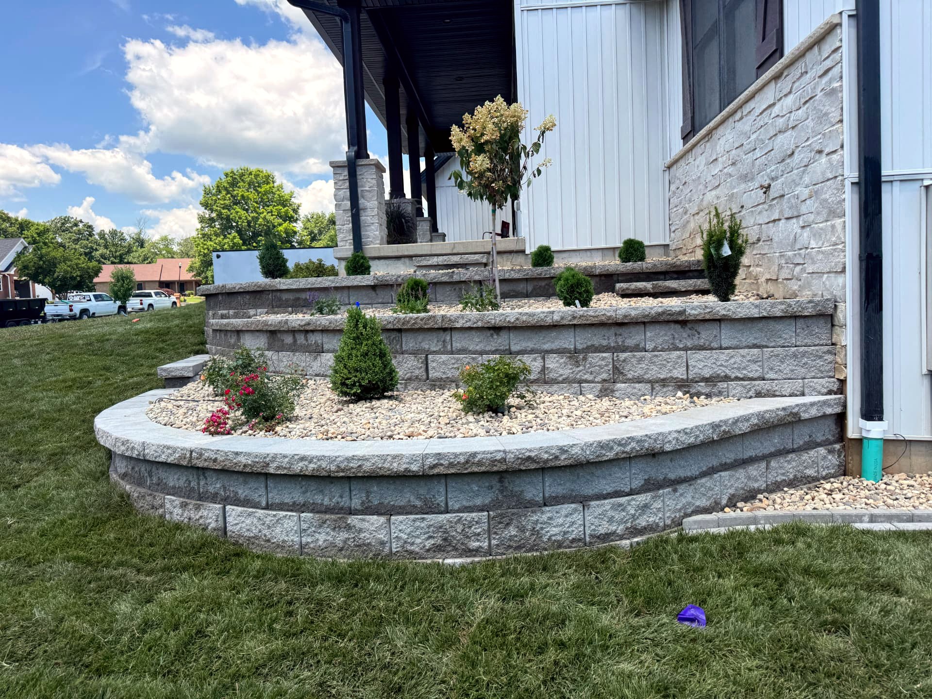 Retaining Walls project 9 by Aubrey Co. in Wentzville, MO