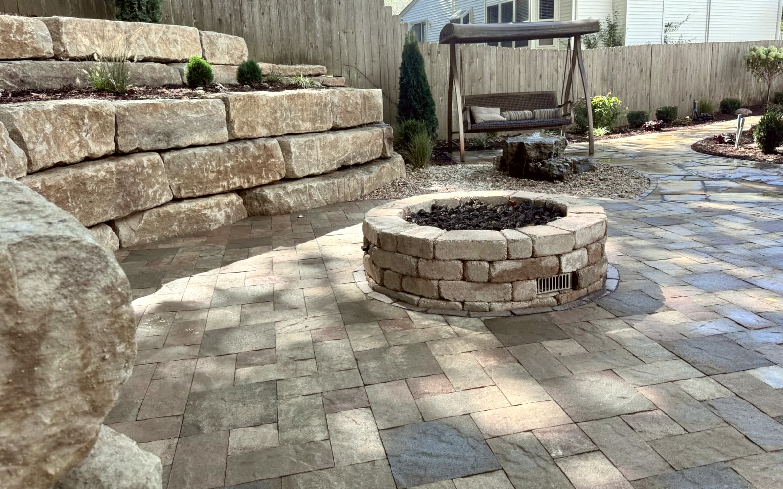 Paver Patios & Walkways project 12 by Aubrey Co. in Wentzville, MO
